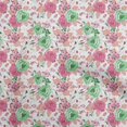 thumbnail image 1 of oneOone Georgette Viscose Green Fabric Asian Floral Craft Projects Decor Fabric Printed By The Yard 42 Inch Wide, 1 of 4