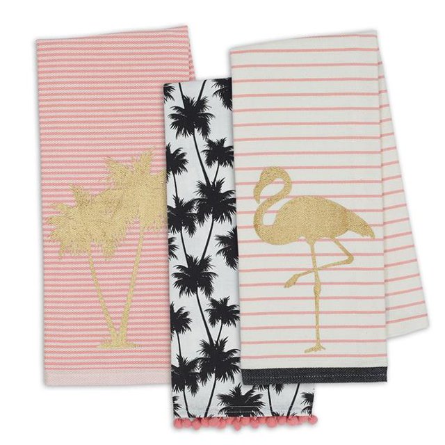 Design Imports CAMZ11992 18 x 28 in. DII Pineapple Dishtowel Set - 3 Piece