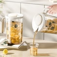 thumbnail image 2 of White High-Capacity 2L Water Pitcher With Spill-Resistant Lid Durable Refrigerator Jug For Cold Brew Juices Lemonade #3uj9E, 2 of 6