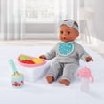 thumbnail image 2 of My Sweet Baby – Ensemble Repas avec Poupée Bébé 14 pouces, Tenue Grise, 12 Pièces, 2 of 8
