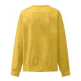 thumbnail image 5 of Pxiakgy Chandail Décontracté à Manches Longues pour Femmes Automne Hiver Col Rond Couleur Unie Jaune + TTG, 5 of 5