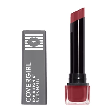 COVERGIRL Exhibitionist Ultra Matte Lipstick, No Cracking, No flaking, Increases Lip Moisture by up to 40%, Lasts up to 24h, 100% Cruelty-Free
