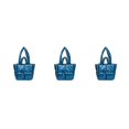 thumbnail image 2 of Baohd Larger Capacity Tote Bag With Big Opening For Easy Access Books Crossbody Bag blue 3Set, 2 of 6