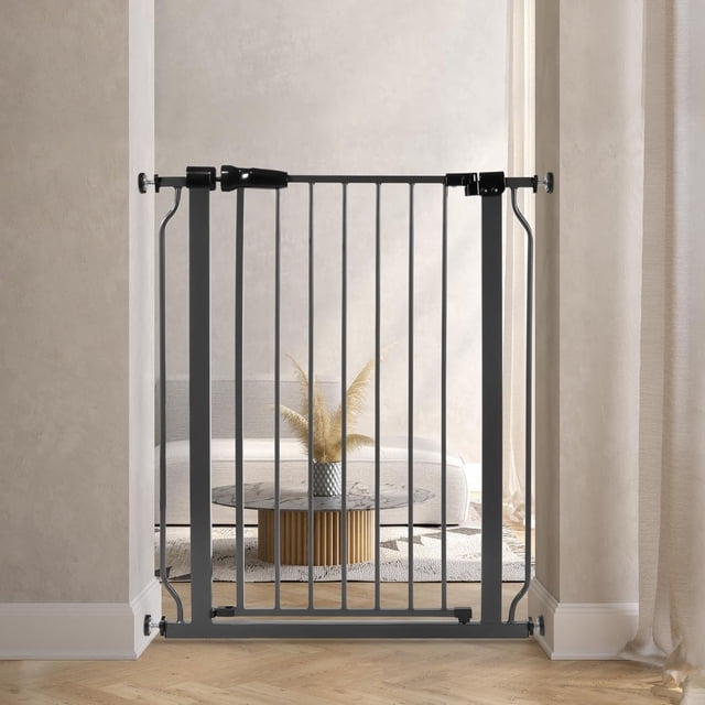 BalanceFrom Barrière de Sécurité pour Bébé à Enjambement Facile pour Ouverture de 29,1 Po à 33,8 Po, 36 Po de Hauteur, Graphite