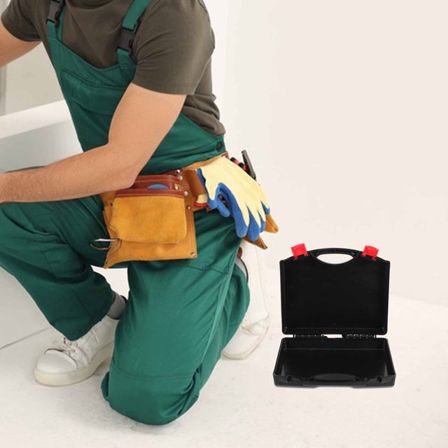 UPOUART Hardware Toolbox Tool Box Organizer Black PP 1pcs For Home Repairs