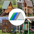 thumbnail image 2 of Almencla Waterproof Swing Set Replacement Tarp Outdoor Swingset Shade Sunshade Green Gray, 2 of 7