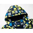 thumbnail image 4 of AAMILIFE Boys Waterproof Fleece Lined Jacket Color Block Windbreaker Hooded Coat, 4 of 8
