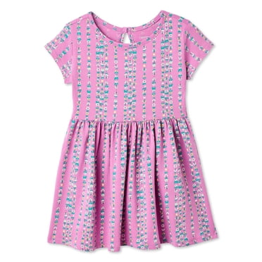 Robe imprimée à manches courtes George pour petites filles