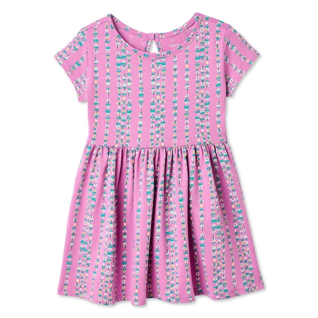 Robe imprimée à manches courtes George pour petites filles