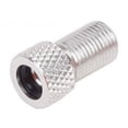 thumbnail image 1 of QualitChoice 5 Pack Valve Adapter Convenient to Carry Fool-style Operation Premium Material Presta Cap Tube Pump Tool Presta to for Schrader Silver 1Set, 1 of 6