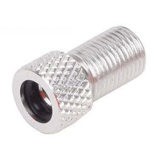 QualitChoice 5 Pack Valve Adapter Convenient to Carry Fool-style Operation Premium Material Presta Cap Tube Pump Tool Presta to for Schrader Silver 1Set
