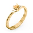 thumbnail image 3 of Birthstone Heart Ring with Shoulder Accents - Citrine (November), 3 of 4