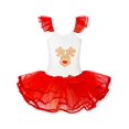 thumbnail image 1 of Girls Dress Cute Tutu Dancing Red Reindeer Ball 7-8 Years, 1 of 6