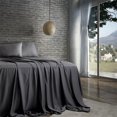 thumbnail image 4 of Sleepgram Ensemble de Draps en Bambou Biologique 100 % Pur, 4 Pcs (Simple TG, Gris), 4 of 6