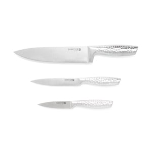 Sabatier 3 PC Textured Stainless Steel Hollow Handle Chef Set