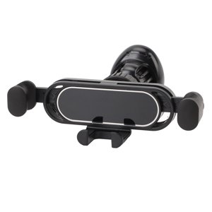 Support de téléphone d'évent de voiture, Black Gravity Support de téléphones de voiture Verrouillage automatique stable pour la plupart des téléphones