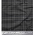 thumbnail image 1 of Soimoi Black Silk Fabric Geometric Check Print Sewing Fabric Yard 42 Inch Wide, 1 of 3