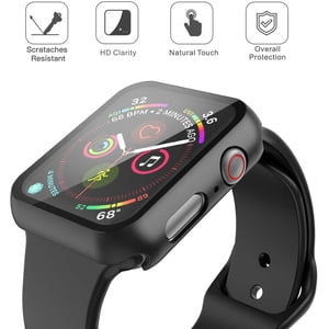 [PST] 38mm Apple Watch iWatch Case Cover, Full Protective Rugged Case Cover with Tempered Glass Screen Protector for Apple Watch iWatch Series