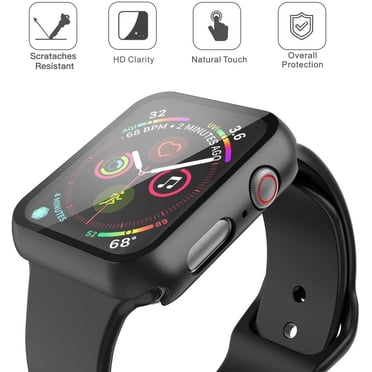 [PST] 44mm Apple Watch iWatch Case Cover, Full Protective Rugged Case Cover with Tempered Glass Screen Protector for Apple Watch iWatch Series