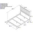 thumbnail image 3 of Atlantic Furniture Mission Queen Spindle Bed in Caramel Latte, 3 of 3