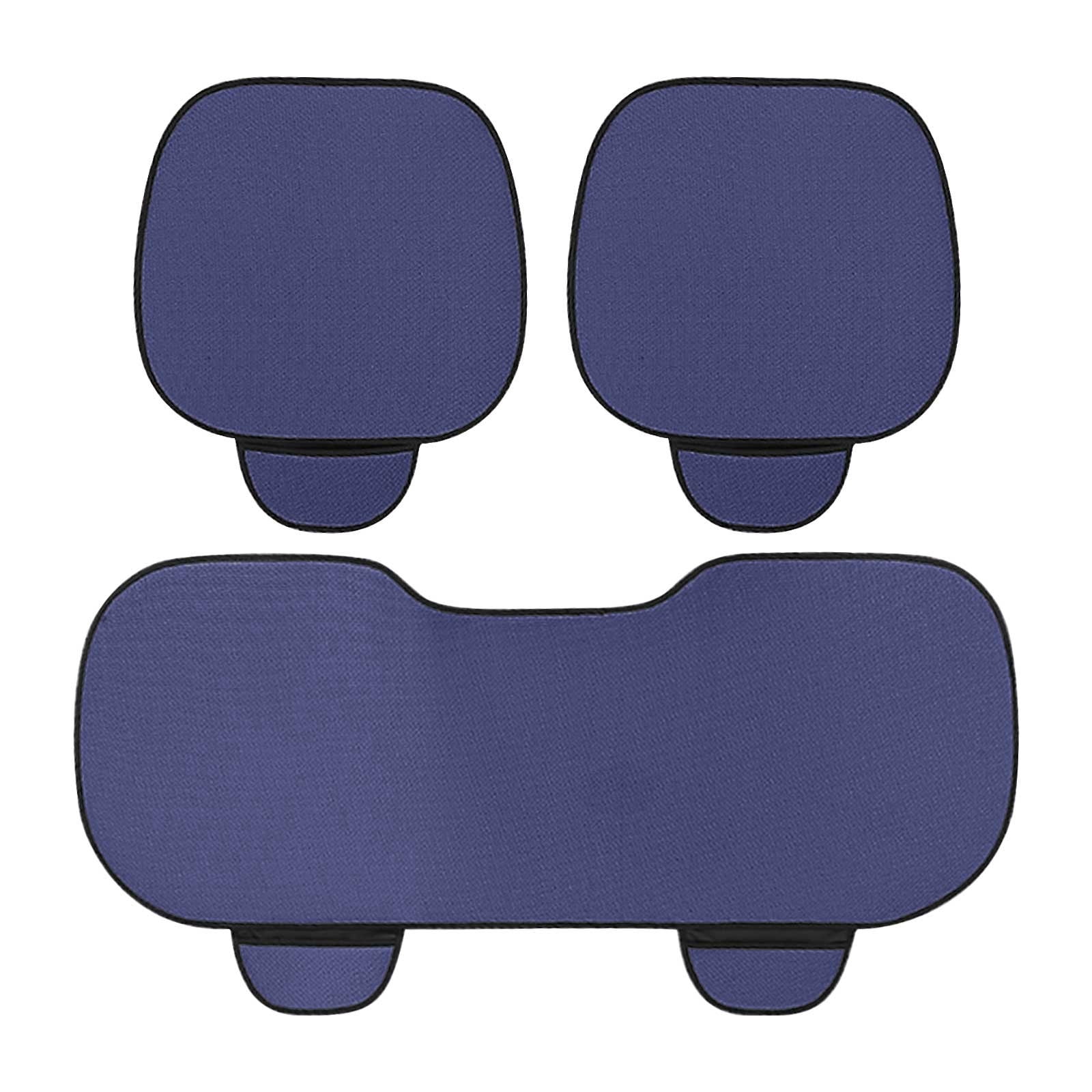 B Car Seat Cushion Ice Silk 3 Piece Set Backless Cool Summer Car Seat Cover Universal Fit For Most Vehicles Lightweight And Breathable Mat For Driving Comfort 642G Weight