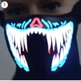 thumbnail image 2 of LED Luminous Flashing Face Mask Party Masks Light Up Dance Halloween Cosplay, 2 of 5