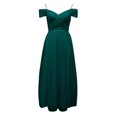 thumbnail image 1 of B91xZ Robes d'Été pour Femmes une Épaule Sans Manches Froncée Torsadée Robes Maxi Fluides, Vert TG, 1 of 5