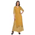 thumbnail image 1 of Moomaya Ensemble Grande Taille Imprimé Palazzo et Kurta Robe Ethnique pour Femmes, 1 of 1