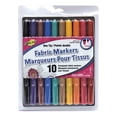 thumbnail image 1 of FABRIC FUN Dual-Tip Fabric Markers, Primary Colours, 10-Pack, 1 of 3