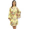 thumbnail image 3 of Bimba Women's Floral Printed Short Kimono Robe Bridal Wedding Cover Up Wrap-24, 3 of 6