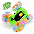 thumbnail image 1 of Contixo Remote Control Car, Stunt Racer, 360° Flip & Rotate, LED Lights, Wristband Controller, All-Terrain RC Cars for Kids, Green, 1 of 6