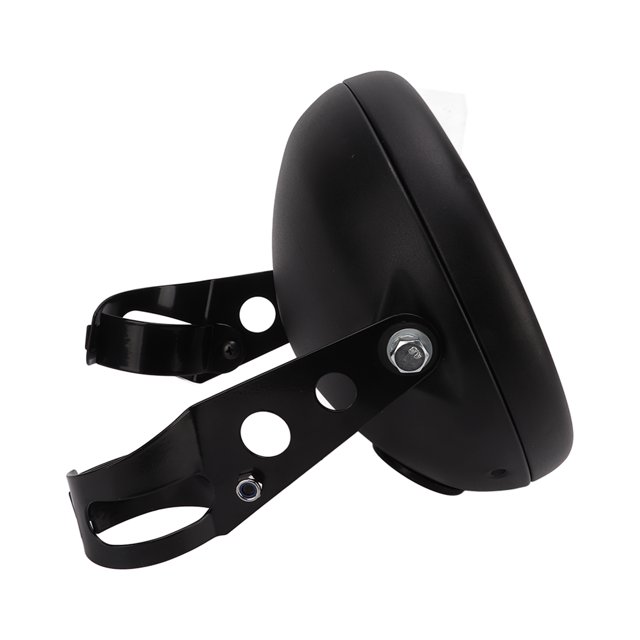Motorcycle Headlight Housing, 7in Sturdy Metal Front Light Bucket Mount Practical For 38-51mm Fork Tubes For LED Headlamp