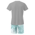 thumbnail image 4 of Weiqiqre T-Shirt Décontracté pour Homme à Manches Courtes Coupe Régulière Col Ras du Cou T-Shirt d'Été Hauts Graphiques et Ensemble de Shorts, 4 of 6