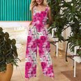 thumbnail image 1 of Styesk Pantalon pour Femmes Combinaison Imprimée pour Femmes Décontractée à Boutons avec Poches Sans Manches Pantalon à Jambes Larges, 1 of 5