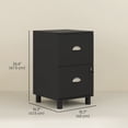 thumbnail image 3 of HOMCOM Lockable 2 Drawer File Cabinet with Hanging Bars for A4 and Letter, 3 of 10