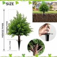 thumbnail image 2 of 2025 Green Potted Simulation Trees Indoor/Outdoor, Easy to Shape, Multifunctional for Garden and Cemetery Decor, 2 of 6