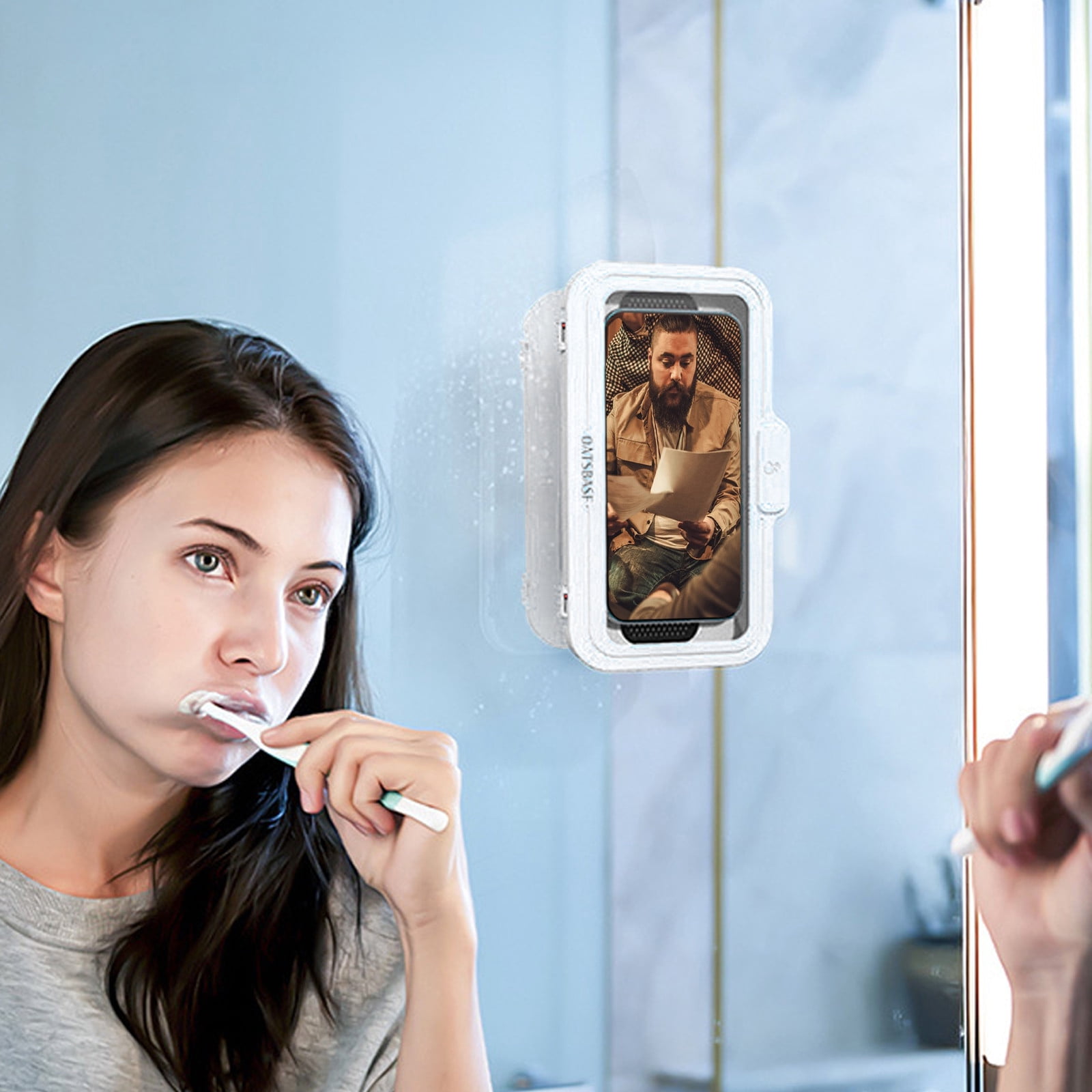 Birdeem Shower Phone Mount, Xs Phone Case, Shower Phone for Bathroom Rotation Shower Phone Case Shower Phone Stand Wall Mount, Wall Case for Phone, Shower Case for Phone, Phone Wall Mount, Phone Case