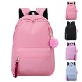 thumbnail image 2 of Girl School Backpack Lightweight School Bag Student Backpack with Pompom Pendant, 2 of 10