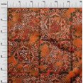 thumbnail image 3 of oneOone Viscose Chiffon Orange Fabric Asian Craft Projects Decor Fabric Printed By The Yard 42 Inch Wide, 3 of 4