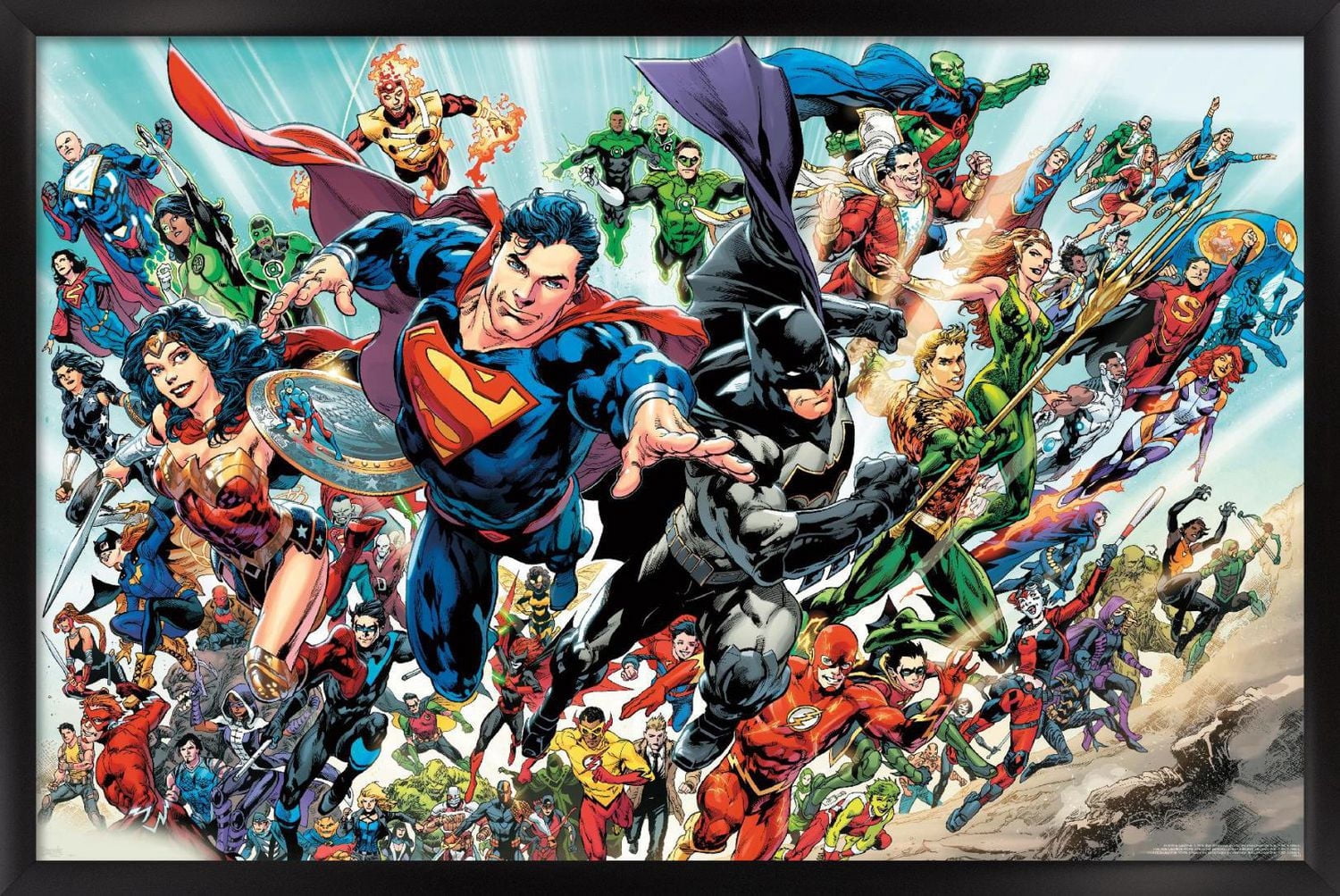 DC Comics - Justice League Rebirth - Group Wall Poster, 14.725" x 22.375"