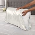 thumbnail image 2 of 2-Pack Queen Satin Pillowcases, White, 2 of 7