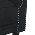 thumbnail image 5 of vidaXL Canapé 3 Places en Velours Noir, 5 of 5