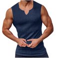 thumbnail image 1 of asjyhkr Mens Workout Tank Tops Sleeveless V Neck Loose Fitting Quick Drying Undershirts Basic T Shirts, 1 of 5