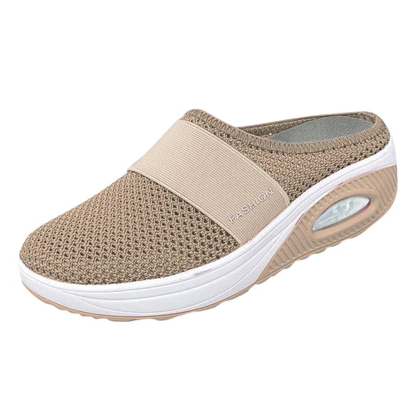 Rinsvye Chaussures Décontractées pour Femmes à Coussin d'Air, à Enfiler, Orthopédiques, Chaussures de Marche pour Diabétiques avec Chaussures pour Femmes, Style Professionnel Décontracté, Soutien de la Voûte Plantaire, Tricot, Chaussures Décontractées pour Femmes, à Enfiler, Confort, Marche Extérieure