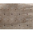 thumbnail image 4 of oneOone Georgette Viscose Dark Beige Fabric Geometric Block Craft Projects Decor Fabric Printed By The Yard 42 Inch Wide, 4 of 4