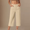 thumbnail image 2 of ShomPort Pantalon de Golf pour Femmes, Tenue de Bureau Décontractée, Ample, Extensible, Pantalon Court de Travail, Léger, Athlétique, Pantalon de Bureau, 2 of 5
