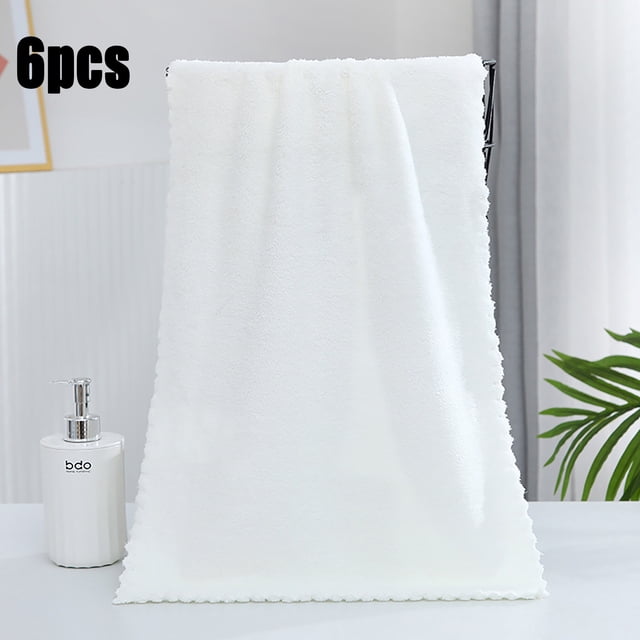 Towel 2 | Microfiber Facial Cloths Fast Drying Washcloth 6 Pack Soft Makeup Remover Cloths Highly Absorbent 6PCS