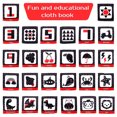 thumbnail image 4 of Flash Cards for New Born Baby 26Pcs Soft English Alphabet Flash Cards Double Side Baby Cloth Books with Storage Bag Washable Early Learning Toy Bath Toys for Baby, 4 of 8