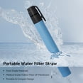 thumbnail image 3 of 3 Pcs Mini Filtre à Eau d'Extérieur avec Paille, Système de Filtration d'Eau Portable d'Urgence pour Camping, Randonnée, Voyage, 3 of 8