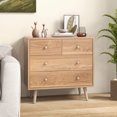 thumbnail image 3 of Gymax 4-Drawer Dresser Chest Cabinet Storage Organizer w/Anti-Toppling Kits, 3 of 9